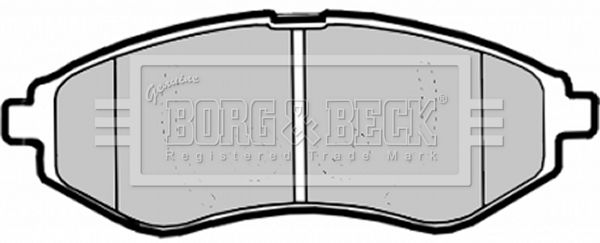 BORG & BECK Комплект тормозных колодок, дисковый тормоз BBP1879